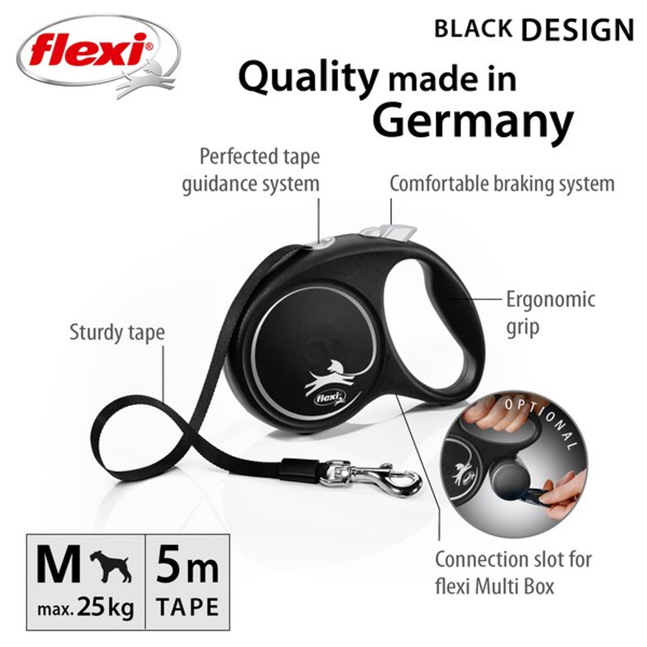 Flexi Black Design Tape 5m Black
