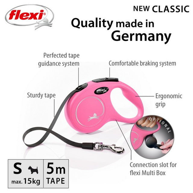 Flexi New Classic Tape 5m Pink