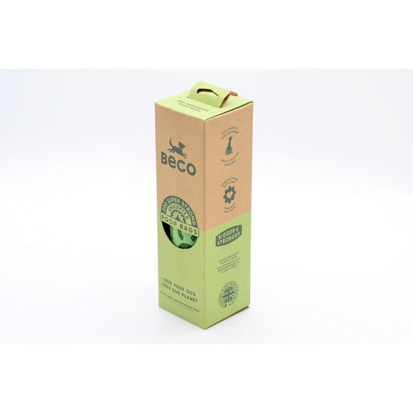 Beco Unscented Recycled Dog Poop Bags x300 with Dispenser Pack Eco-Friendly Biodegradable Waste Bags for Dogs