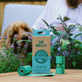 Load image into Gallery viewer, Beco Mint Scented Recycled Poop Bags Eco-Friendly Dog Waste Bags with Handles, 120 Pack
