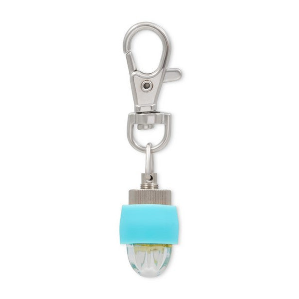 Animal Instincts LED Flashing Safety Nut Blinker for Dogs USB Rechargeable Visibility Light Blue