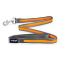 Load image into Gallery viewer, Animal Instincts Flashing Safety USB Rechargeable Dog Leash Durable Nylon Walking Leash Grey/Orange 1.2M
