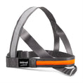 Load image into Gallery viewer, Animal Instincts Flashing Safety Dog Harness USB Rechargeable Full Shine Nylon Grey/Orange S 60cm
