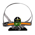 Load image into Gallery viewer, Animal Instincts Flashing Safety USB Dog Harness LED Full-Shine Nylon High Visibility Reflective Grey/Orange Size M 75cm
