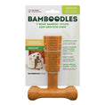 Load image into Gallery viewer, Bamboodles T Bone Chew Toy for Dogs Medium 6Inch Peanut Butter Flavour
