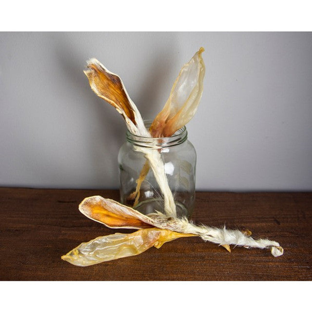 Doodles Deli Air Dried Rabbit Ears with Hair 1kg