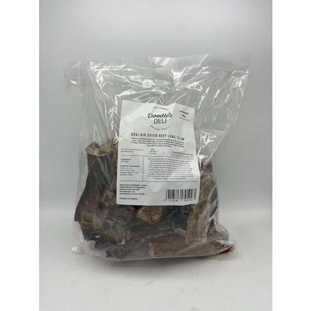 Doodles Deli Air Dried Beef Lung 15cm 1kg