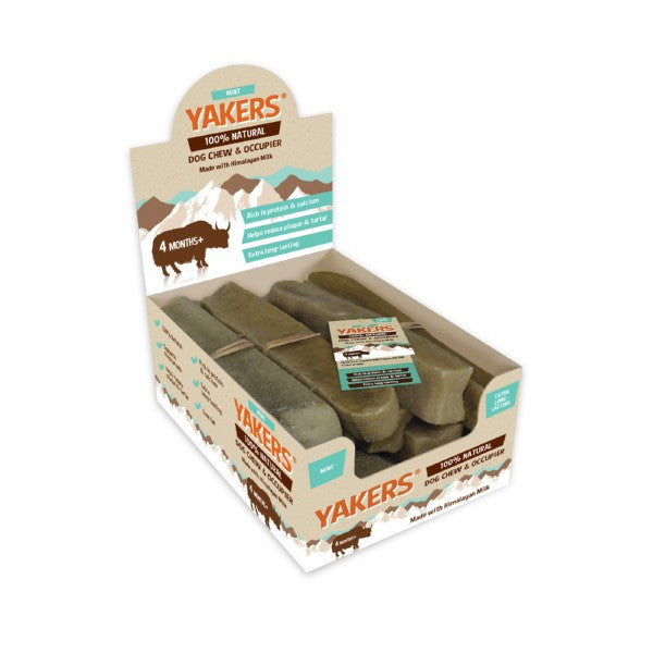 Yakers Mint Dog Chew Extra Large Natural Long-Lasting Treat for Dogs