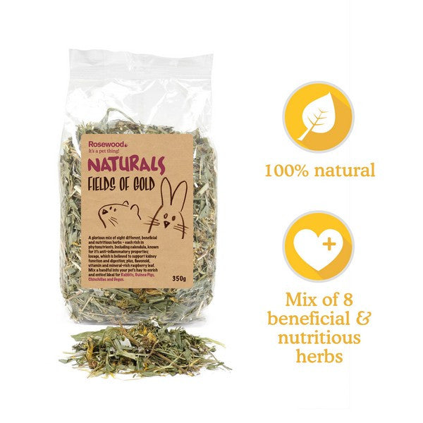 Naturals Fields of Gold Herb Treat Small Animal Herbal Snacks 6x 350g