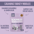 Load image into Gallery viewer, Scrumbles Dog Treats Nibbles Turkey Calming Treats 100g Case of 8
