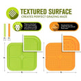 Load image into Gallery viewer, Hyper Pet IQ Treat Mat Reward and Calm Orange and Green 2pack Small
