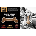 Load image into Gallery viewer, Pet Qwerks Dinosaur BarkBone Peanut Butter Wood Chew Toy Small
