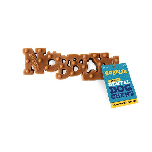 Petello Nobblys Peanut Butter Dog Chew Treat Original Flavor, 60g