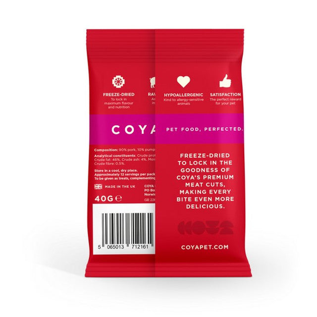 Coya Adult Dog Treats - Pork 40