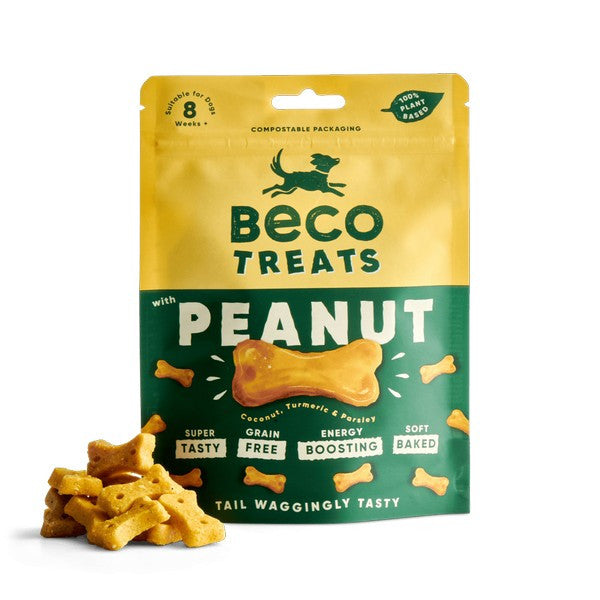 Beco Dog Treats Peanut Flavor Natural Healthy Dog Snacks 70g Case of 10