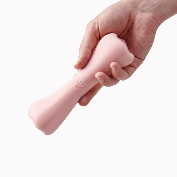 Beco Natural Rubber Chew Bone Pink Durable Dog Toy for Puppies & Small Dogs, Safe Non-Toxic Chew Toy