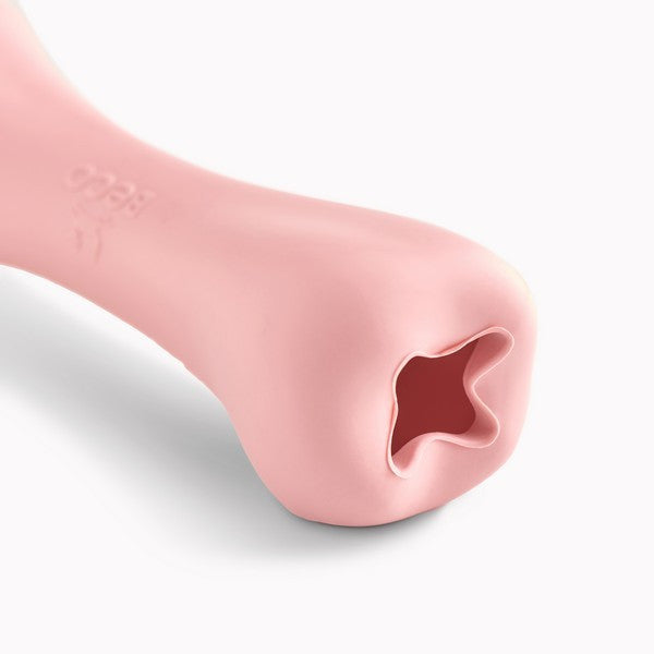 Beco Natural Rubber Chew Bone Pink Durable Dog Toy for Puppies & Small Dogs, Safe Non-Toxic Chew Toy