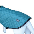 Load image into Gallery viewer, Henry Wag Teal Quilted Dog Jacket Medium 45cm
