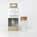 Load image into Gallery viewer, Oh So Precious Pet Fur Keepsake Bottle Personalized Pet Memory Jar 30cl

