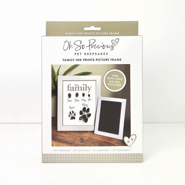Oh So Precious Family Ink Prints Frame A5 Personalized Handprint & Footprint Keepsake for Home Decor