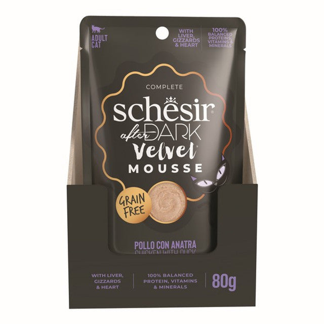Schesir After Dark Velvet Adult Cat Chicken & Duck 80g