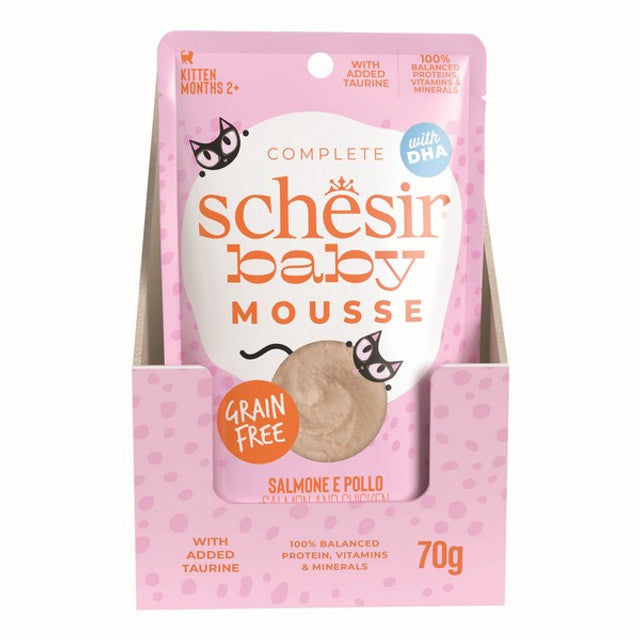 Schesir Baby Mousse Kitten Cat Salmon 70g