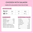 Load image into Gallery viewer, Schesir Baby Wholefood Kitten Cat Chicken & Salmon 70g
