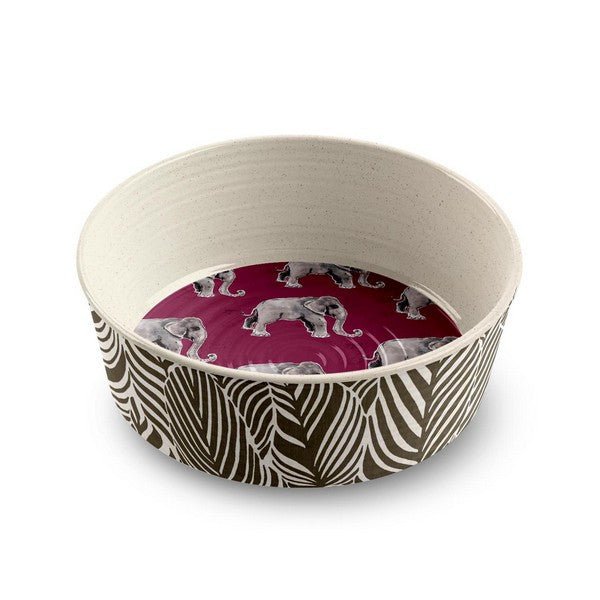 Tarhong Safari Pet Bowl Elephant Medium Durable Non-Slip Feeding Dish 6.7Inch x 2.3Inch