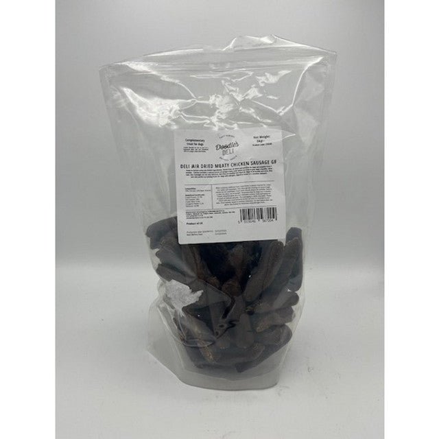 Doodles Deli Air Dried Meaty Chicken Sausage GF 1KG