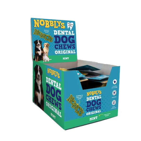 Petello Nobblys Mint Dog Chew Natural Breath Freshening Dog Treat 60g