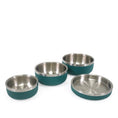 Load image into Gallery viewer, Rosewood Double Wall Stainless Steel Pet Bowl Insulated Dog Food Bowl Teal
