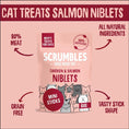 Load image into Gallery viewer, Scrumbles Salmon Niblets Treats 60g
