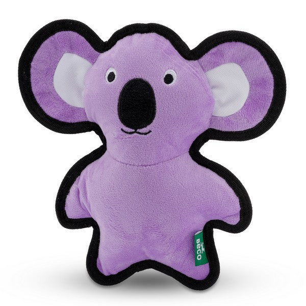 Beco Recycled Dog Toy Rough and Tough Koala Medium Durable Eco-Friendly Chew Toy for Dogs