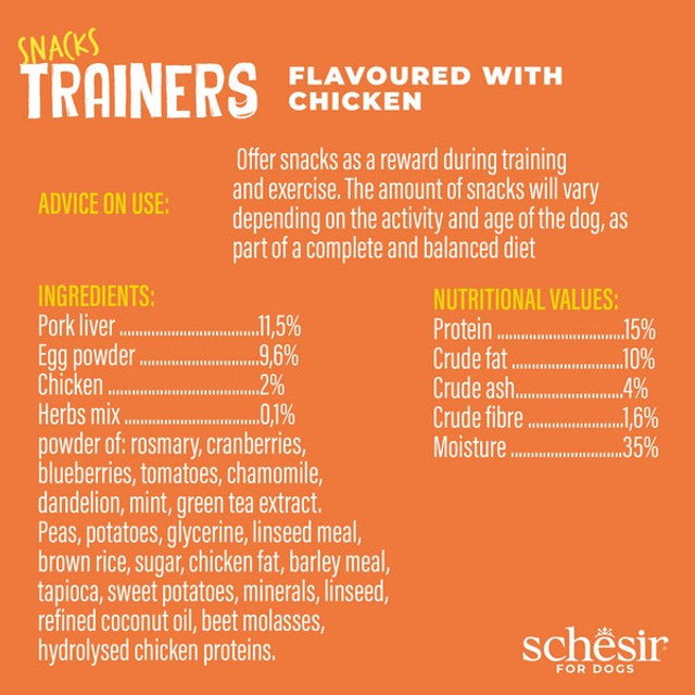 Schesir Dog Snack Training Chicken 283g