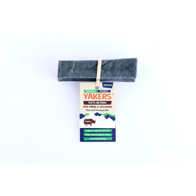 Yakers Blueberry Dog Chew Medium Natural Healthy Dental Treats
