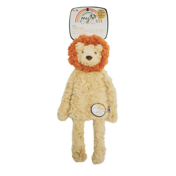 Rosewood My Dog Lion Plush Toy Interactive Stuffed Dog Toy for Pets Soft Cuddly Companion