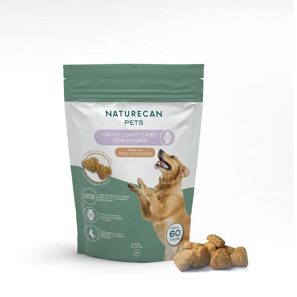 Naturecan UC-II Joint Care Dog Chews Chicken Flavor, 240g Pack of 60