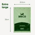 Load image into Gallery viewer, Beco Unscented Recycled Poop Bags with Handles Eco-Friendly Dog Waste Bags on a Roll, 60 Pack
