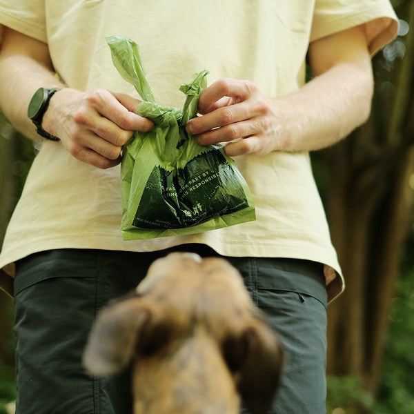 Beco Recycled Poop Bags Mint Scented with Handles 120 Pack Eco-Friendly Dog Waste Bags