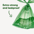 Load image into Gallery viewer, Beco Recycled Poop Bags Mint Scented with Handles 120 Pack Eco-Friendly Dog Waste Bags
