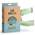 Load image into Gallery viewer, Beco Recycled Poop Bags Mint Scented with Handles 120 Pack Eco-Friendly Dog Waste Bags
