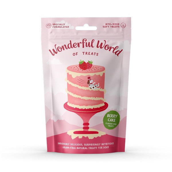 WWOT Berry Cake 50g Gourmet Pet Treats for Dogs & Cats Soft Chewy Snack 12-Pack