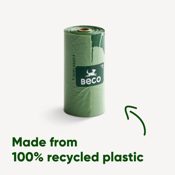 Beco Bags Unscented Dog Waste Bags 30 Single Rolls, Loose Countertop Display Unit