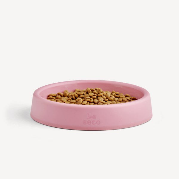 Beco Steady Cat Bowl Pink Non-Slip Elevated Cat Feeding Bowl Durable Eco-Friendly Pet Dish