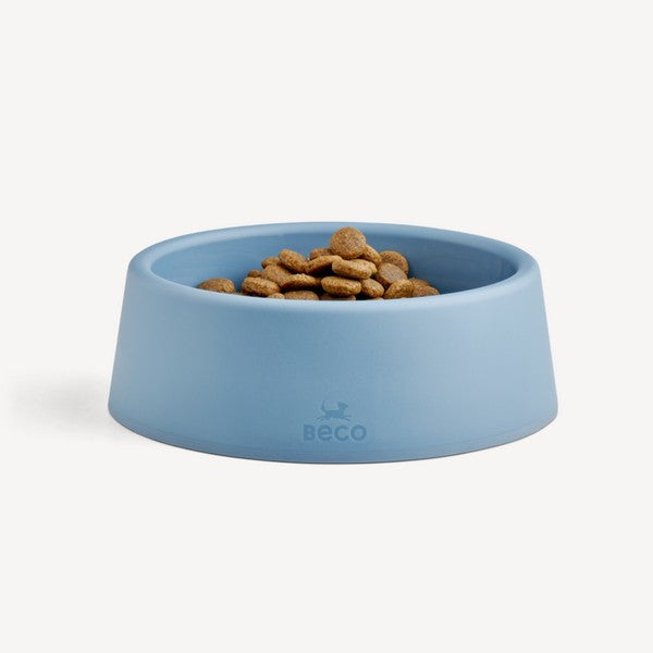 Beco Steady Dog Bowl Blue Non-Slip Elevated Pet Feeder Durable Eco-Friendly Dog Bowl Dogs