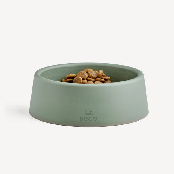 Beco Non-Slip Dog Bowl Green Eco-Friendly Steady Pet Feeding Bowl