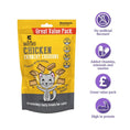 Load image into Gallery viewer, Rosewood Crunchy Chicken Cat Cushion Value Pack 200g
