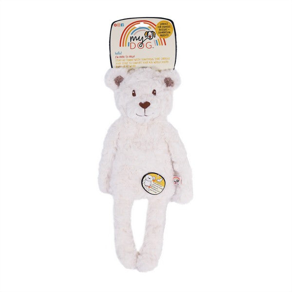Rosewood My Dog Bear Plush Toy Interactive Soft Dog Toy for Chewing & Play