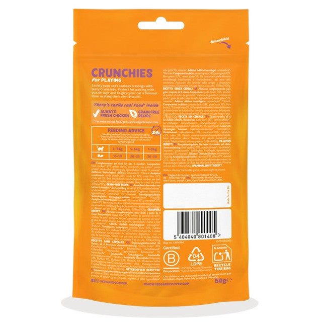 Edgard & Cooper Cat Crunchies Chicken Flavour 50g