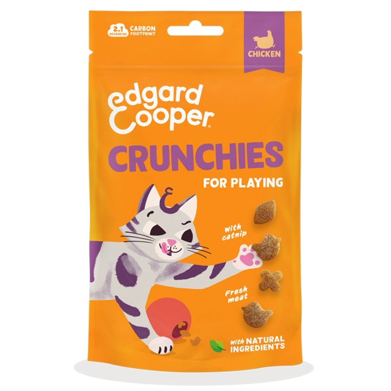 Edgard & Cooper Cat Crunchies Chicken Flavour 50g